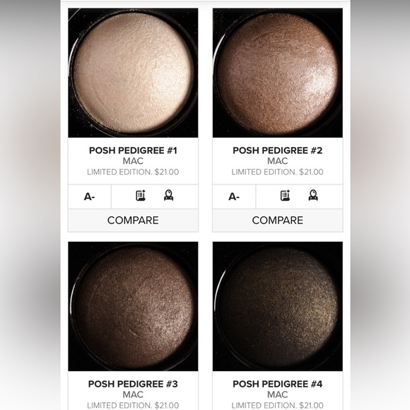 Posh Pedigree Mineralized Quad Eyeshadow Collection MAC - Picture 8 of 15